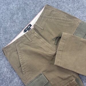 Vans Duffle Cargo Pants 32W x‎ 30L Brown Service Relaxed Fit Colorblock Men's